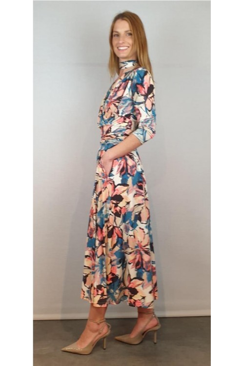 VESTIDO MISS ELEGANCE AZUL