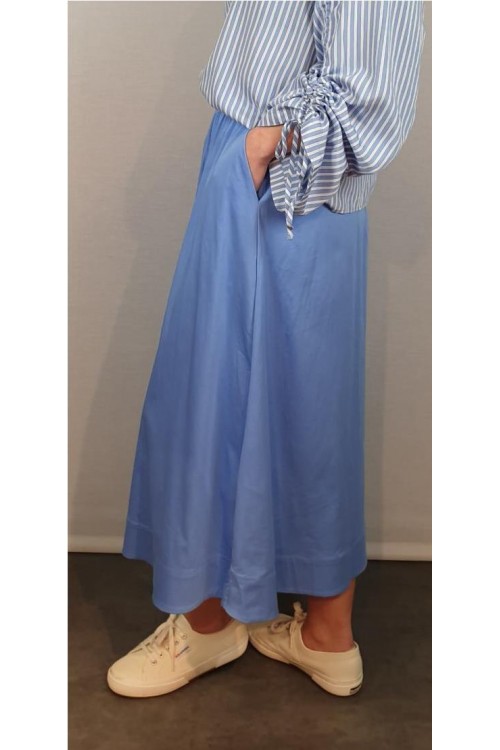 FALDA MILANO CELESTE